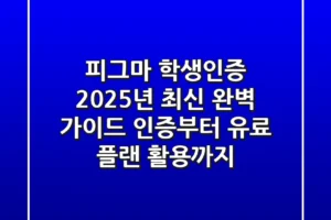 피그마 학생인증, 2025년 최신 완벽 가이드 (인증부터 유료 플랜 활용까지)